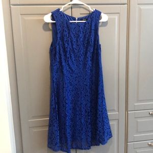 Royal blue lace dress